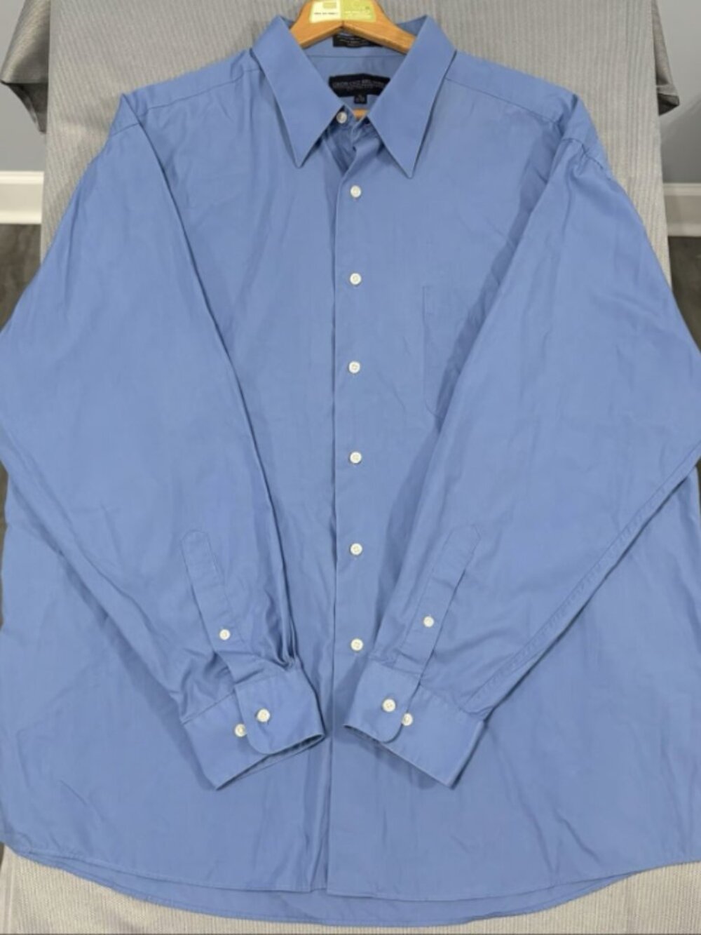 Giorgio Brutini Collezione Men's Dress Shirt Blue Long Sleeve Size XL